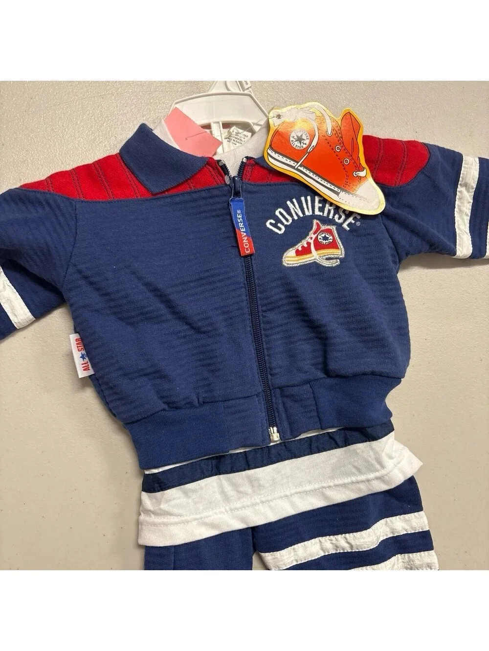 NWT- Vintage Baby Converse All Star 3-piece outfits 3-6 months